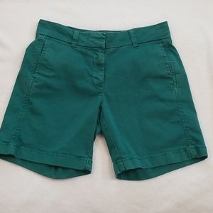 JCrew Womens 7 inch Green Chino Short